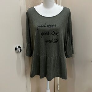 Lane Bryant peplum top